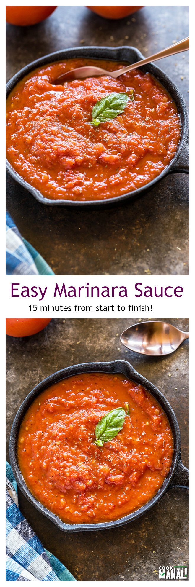 Easy Marinara Sauce Collage
