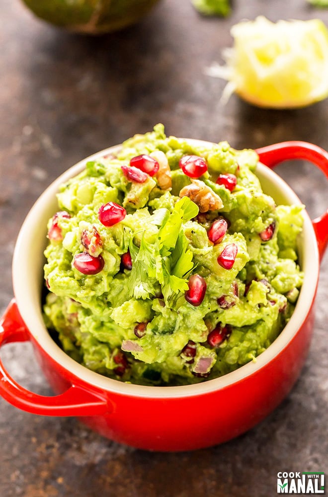 Festive guacamole
