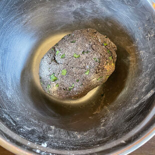 knead buckwheat flour dough