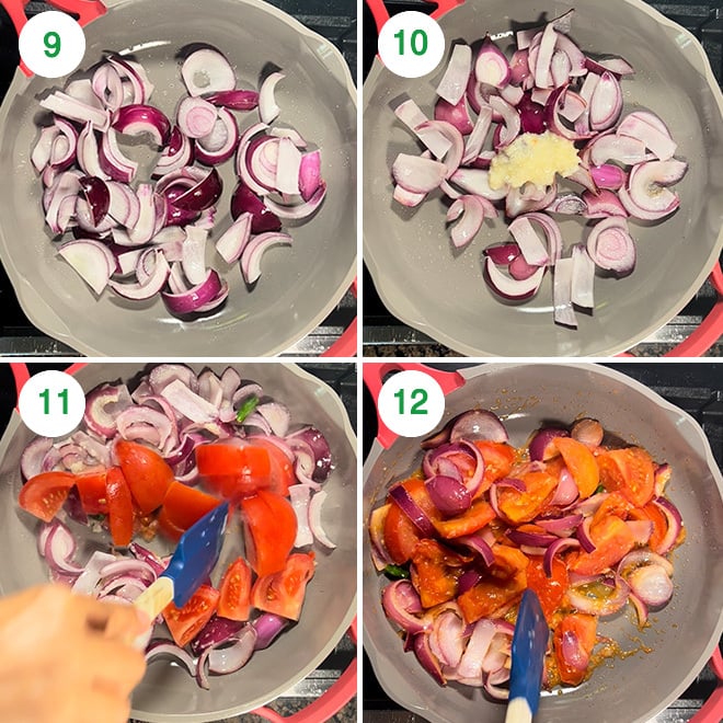 step by step picture collage of making lauki kofta