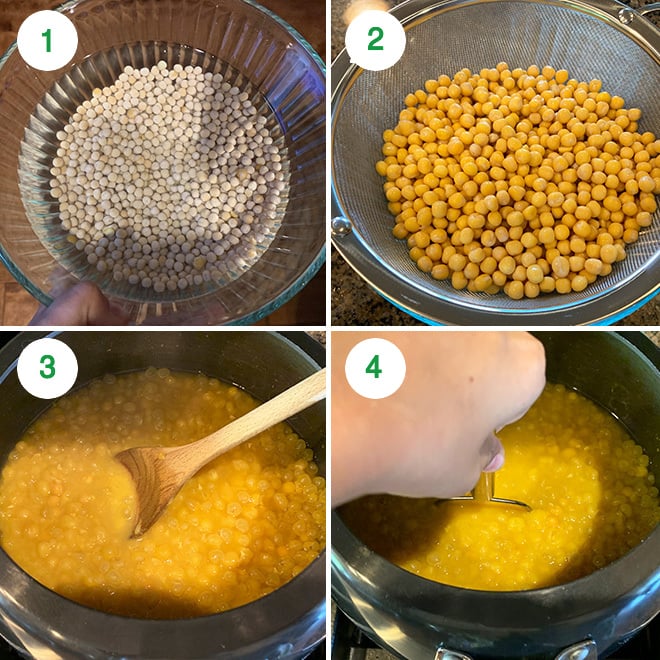 step by step pictures of making ragda patties
