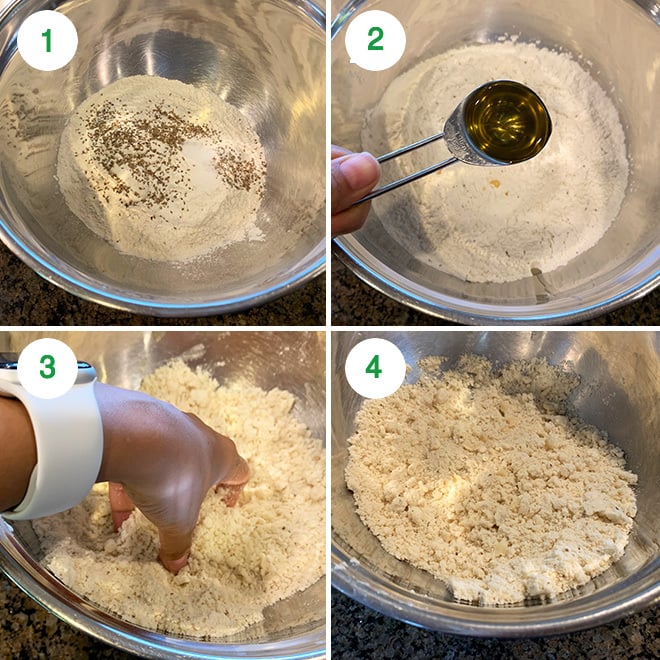 step by step picture collage of making samosa at home