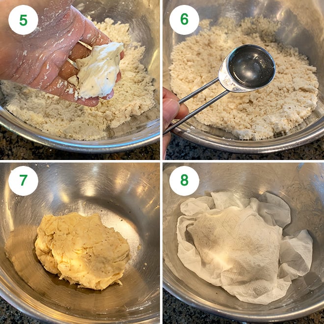 step by step picture collage of making samosa at home